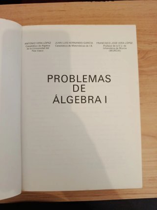 Problemas de algebra I