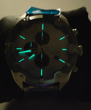 Reloj Diesel Spiked nuevo esfera turquesa
