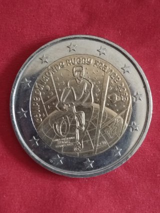 Moneda 2€ Rugby Francia 2023