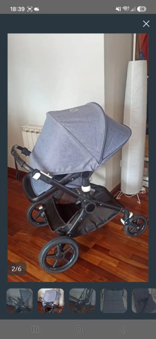 Silla de Paseo Bugaboo Fox+capazo+saco+bolso