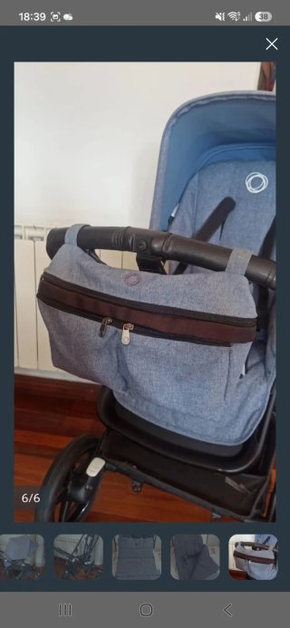 Silla de Paseo Bugaboo Fox+capazo+saco+bolso