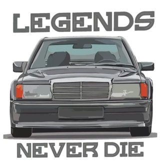 Pegatinas Mercedes Legends Never Die