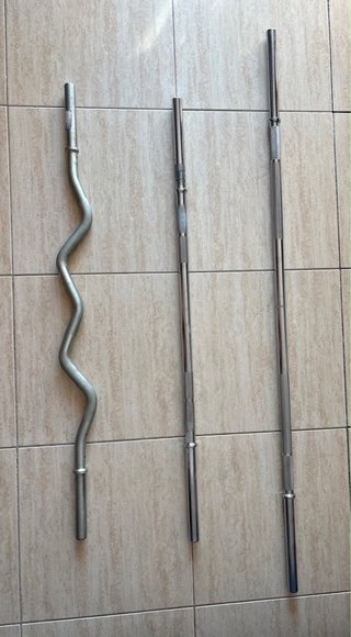 Barras de pesas para gimnasio