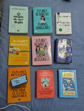 Lote Libros Elisabeth Benavent