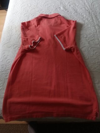 Polo Massimo Dutti Naranja Talla XL Manga Corta