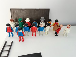 Lote Playmobil vintage años 70 80 figuras y piezas
