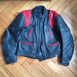 Chaqueta Mototécnica vintage años 80 de piel