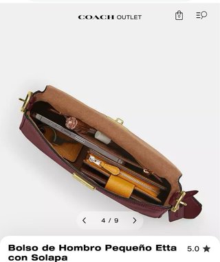 Bolso Coach original color burdeos