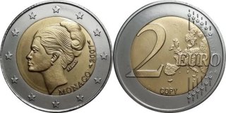 Moneda Copia Mónaco 2007 Grace Kelly