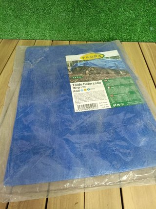 Toldo Reforzado 90gr. Azul 3x2m