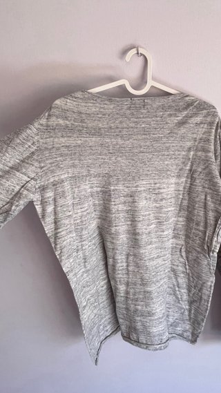 Camiseta H&M manga larga gris