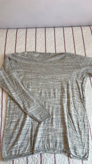 Camiseta H&M manga larga gris