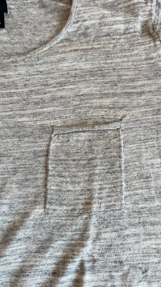 Camiseta H&M manga larga gris