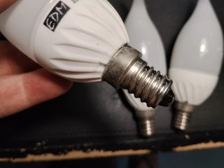 3 Bombillas LED Vela EDAX 4W