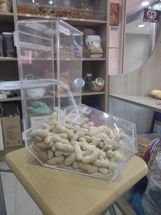 Expositor de metacrilato para frutos secos