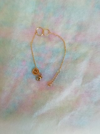Pulsera Singularu Aro Doble Baño Oro
