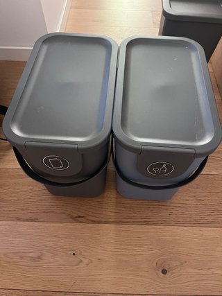 Cubos de Basura Hailo Grises