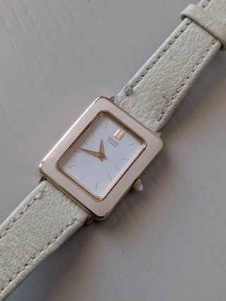Orologio Seiko Tank Vintage Beige/Oro