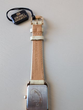 Orologio Seiko Tank Vintage Beige/Oro