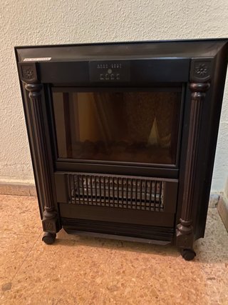 Chimenea decorativa negra