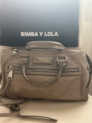 Bolso de piel Bimba y Lola Gris