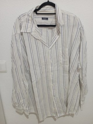 Camisa rayas azul y blanco. Hombre