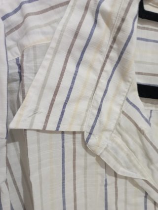 Camisa rayas azul y blanco. Hombre
