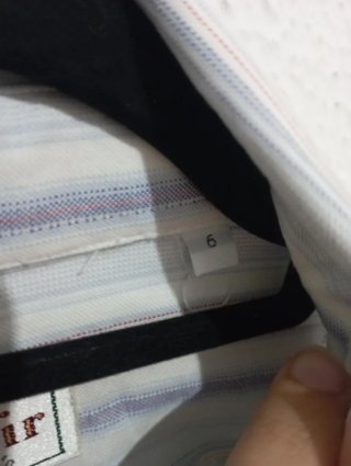 Camisa rayas azul y blanco. Hombre