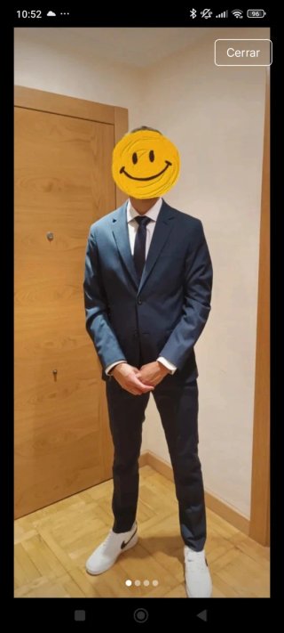 Traje azul