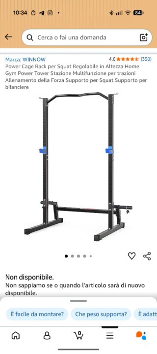 Half Rack Attrezzatura Palestra
