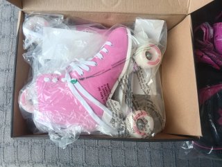 Patines de ruedas rosas talla 39/40