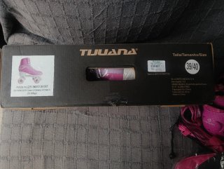 Patines de ruedas rosas talla 39/40