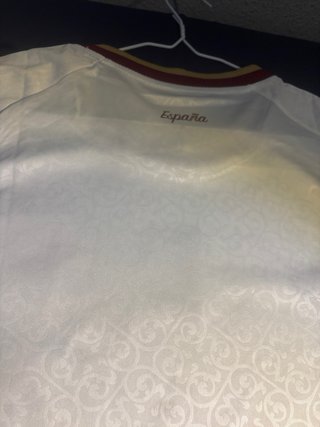 Camiseta de futbol españa blanca