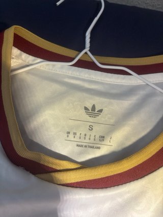 Camiseta de futbol españa blanca