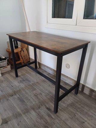 Mesa alta estilo industrial