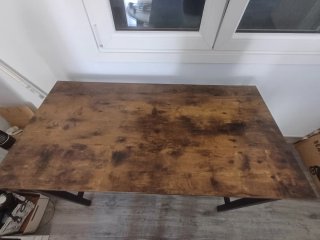 Mesa alta estilo industrial