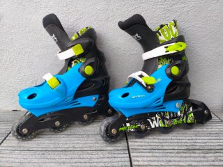 Patines Oxelo y Protecciones Talla Ajustable 34/37