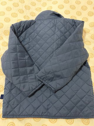 Chubasquero niño azul acolchado