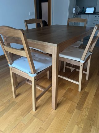 Mesa comedor madera 4 plazas