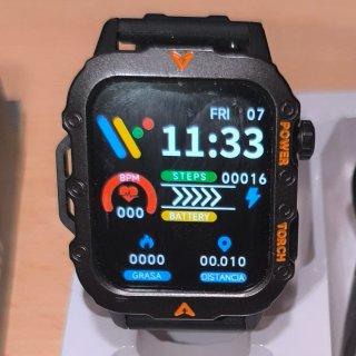 Smartwatch Laxasfit Q11 Negro Naranja
