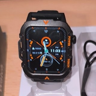 Smartwatch Laxasfit Q11 Negro Naranja