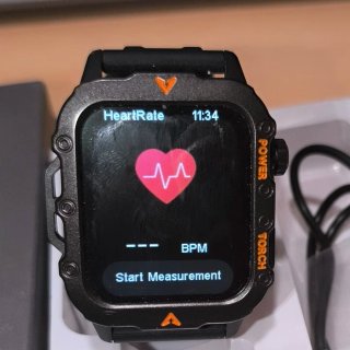 Smartwatch Laxasfit Q11 Negro Naranja