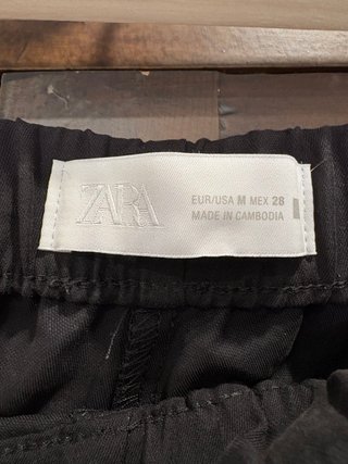Pantalón ZARA Wide Leg Negro Talla M
