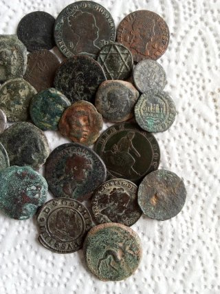 Lote de monedas antiguas