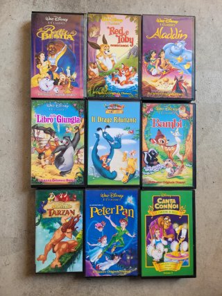 Lotto VHS Disney Classici Italiani