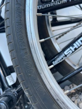 Bicicleta Moma Plegable Negra