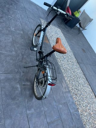Bicicleta Moma Plegable Negra