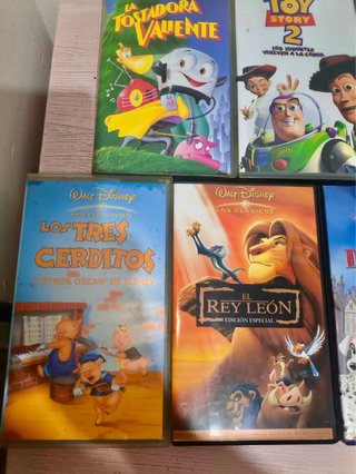 Lote 10 VHS Disney Pixar Películas Dibujos Animado