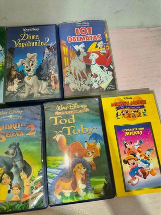 Lote 10 VHS Disney Pixar Películas Dibujos Animado