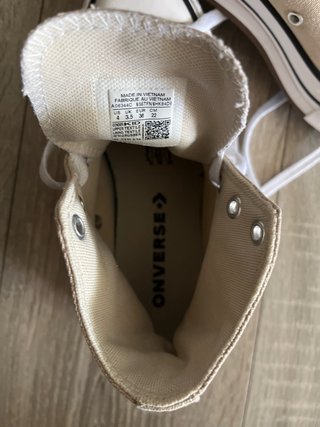 Converse Beige/Blanco Talla 36